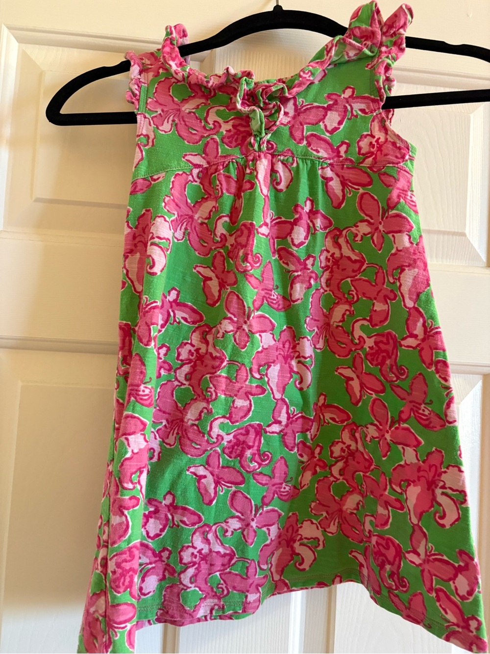 Lilly Pulitzer Mini Clare Butterfly Dress size XS 4-5 girls